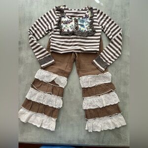 Mustard pie top and pants